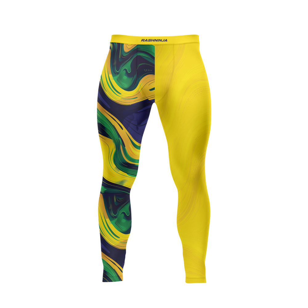 Rashninja Patriot Brazil Flag Men's Spats