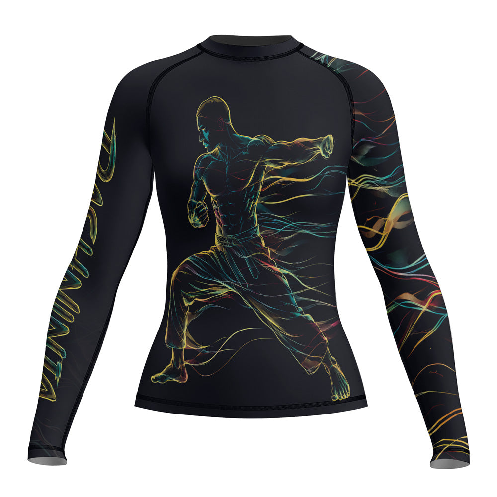 Rashninja Cyber Energy Fighter Women's Long Sleeve Rash Guard