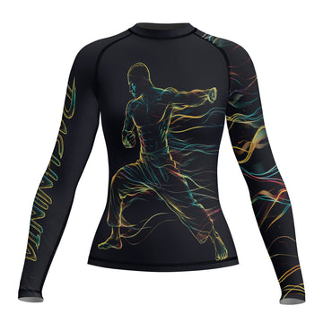 Rashninja Cyber Energy Fighter Women's Long Sleeve Rash Guard
