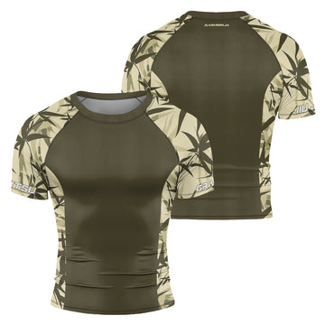 Rashninja Bamboo Camouflage Men's Short Sleeve Rash Guard