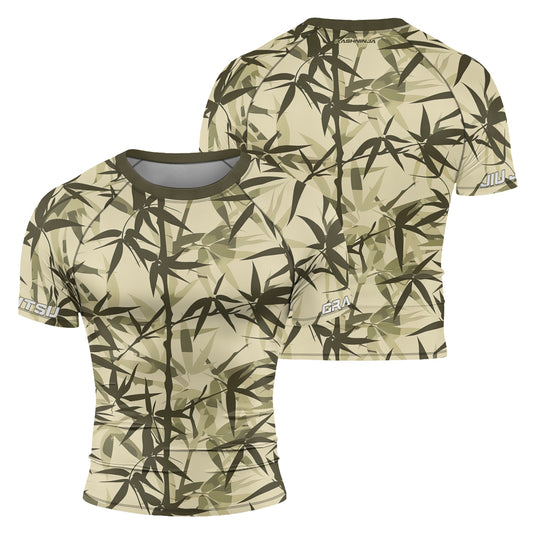 Rashninja Bamboo Camouflage Men's Short Sleeve Rash Guard
