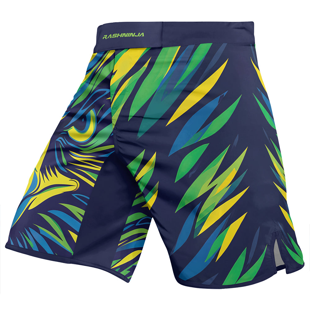 Rashninja Patriot Brazil Flag Men's Fight Shorts