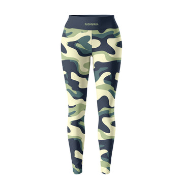 Rashninja Dark Green Camouflage Women's Leggings