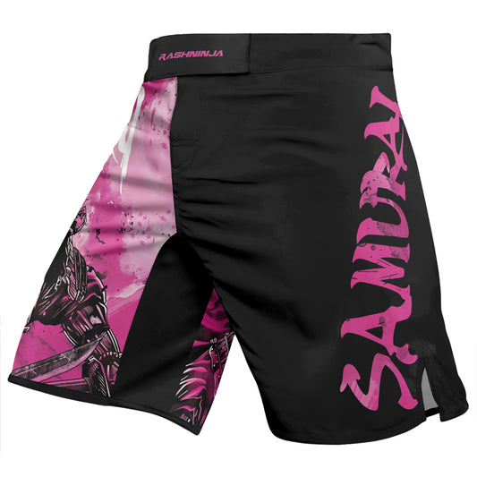 Rashninja Samurai Pink Fury Men's Fight Shorts