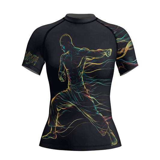 Rashninja Cyber Energy Fighter Women's Short Sleeve Rash Guard