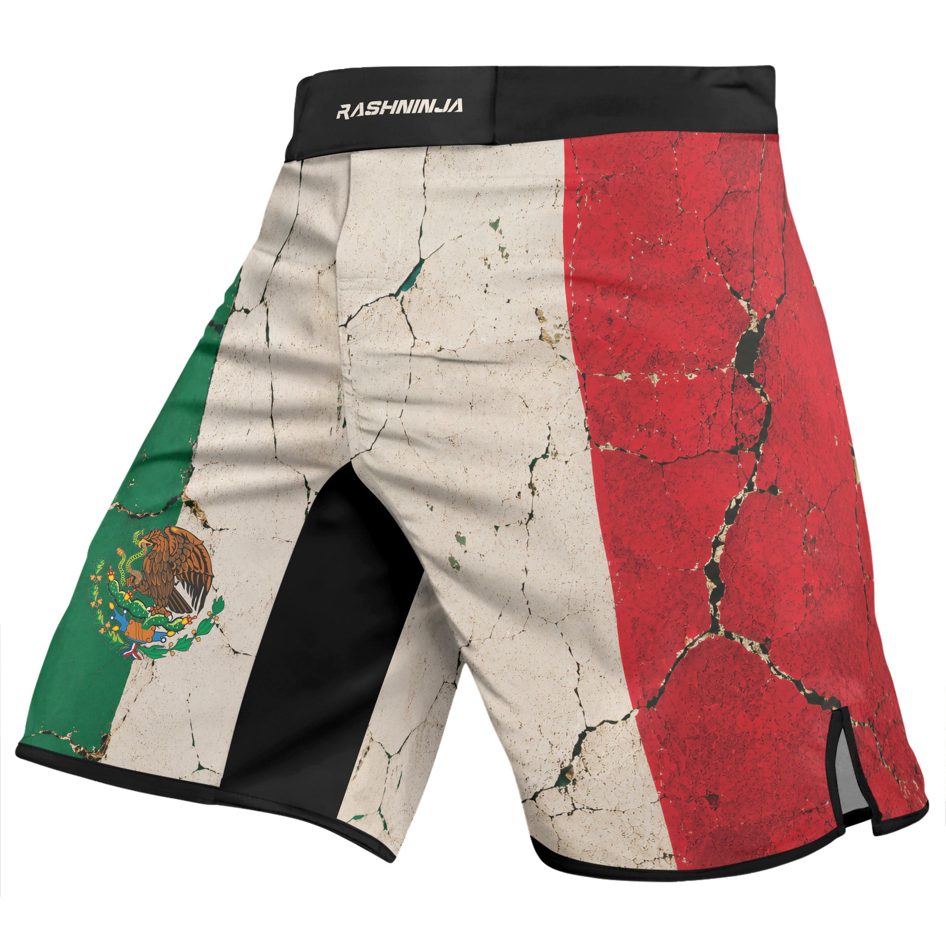 Rashninja Patriot Mexico Flag Men's Fight Shorts