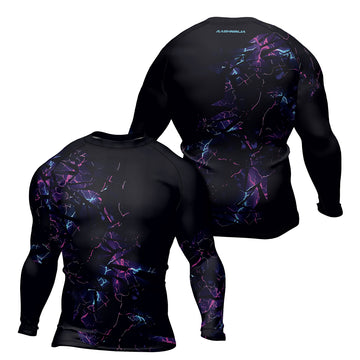 Rashninja Cyber Lightning Men's Long Sleeve Rash Guard