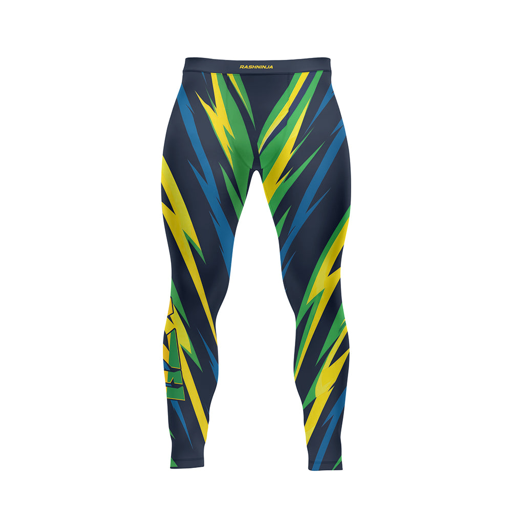 Rashninja Patriot Brazil Flag Men's Spats