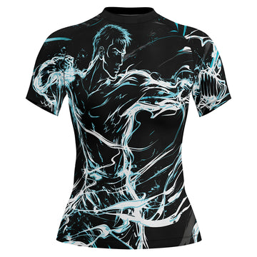 Rashninja Cyber Shadow Fighter Women's Short Sleeve Rash Guard