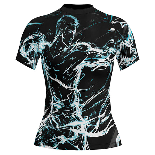Rashninja Cyber Shadow Fighter Women's Short Sleeve Rash Guard
