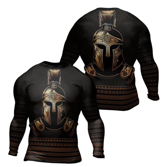 Rashninja Spartan Warrior Forge Men's Long Sleeve Rash Guard