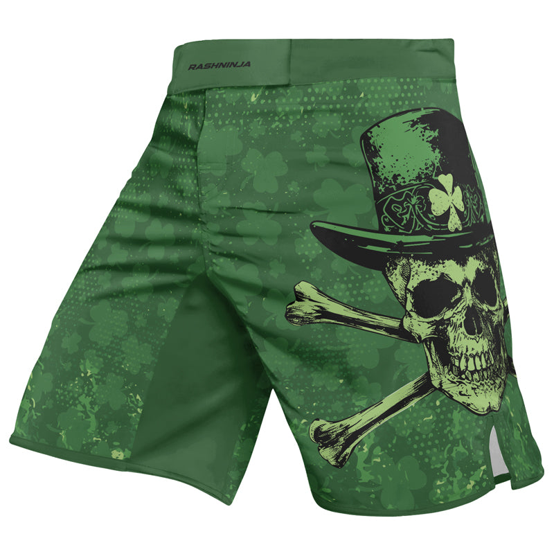 Rashninja Paddy’s Skull Men's Fight Shorts