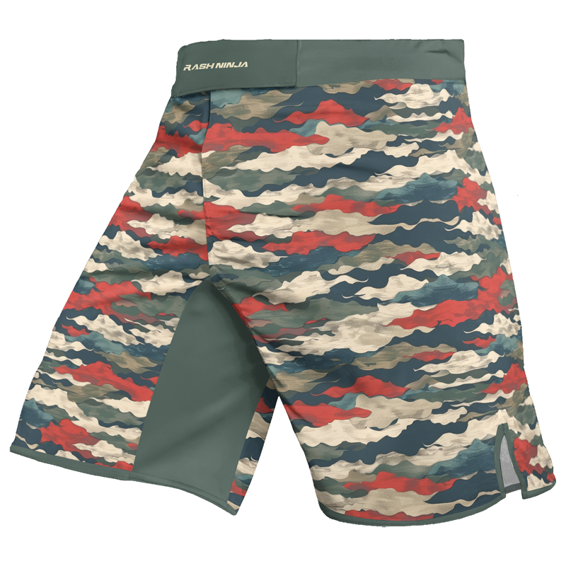 Rashninja Swiss Army Alpenflage Men's Fight Shorts