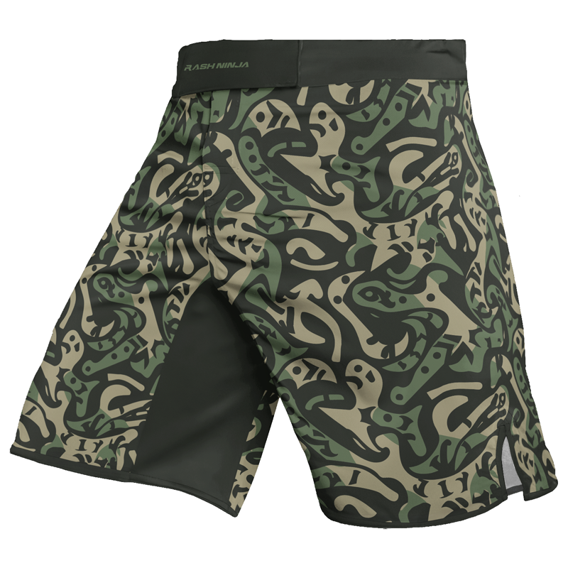 Rashninja Military Abstract Camouflage Men's Fight Shorts