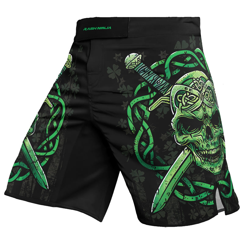 Rashninja Celtic Skull Guardian Men's Fight Shorts