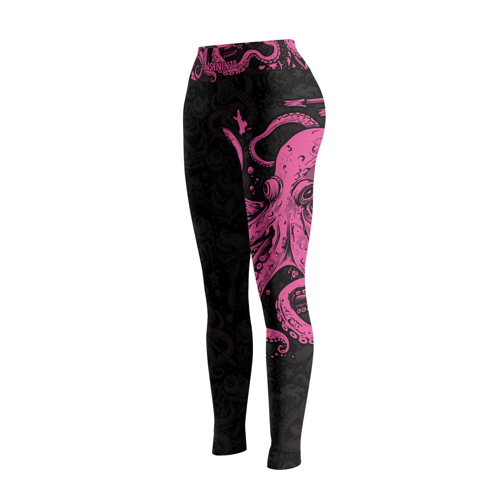 Rashninja Octopus Pink Women's Leggings