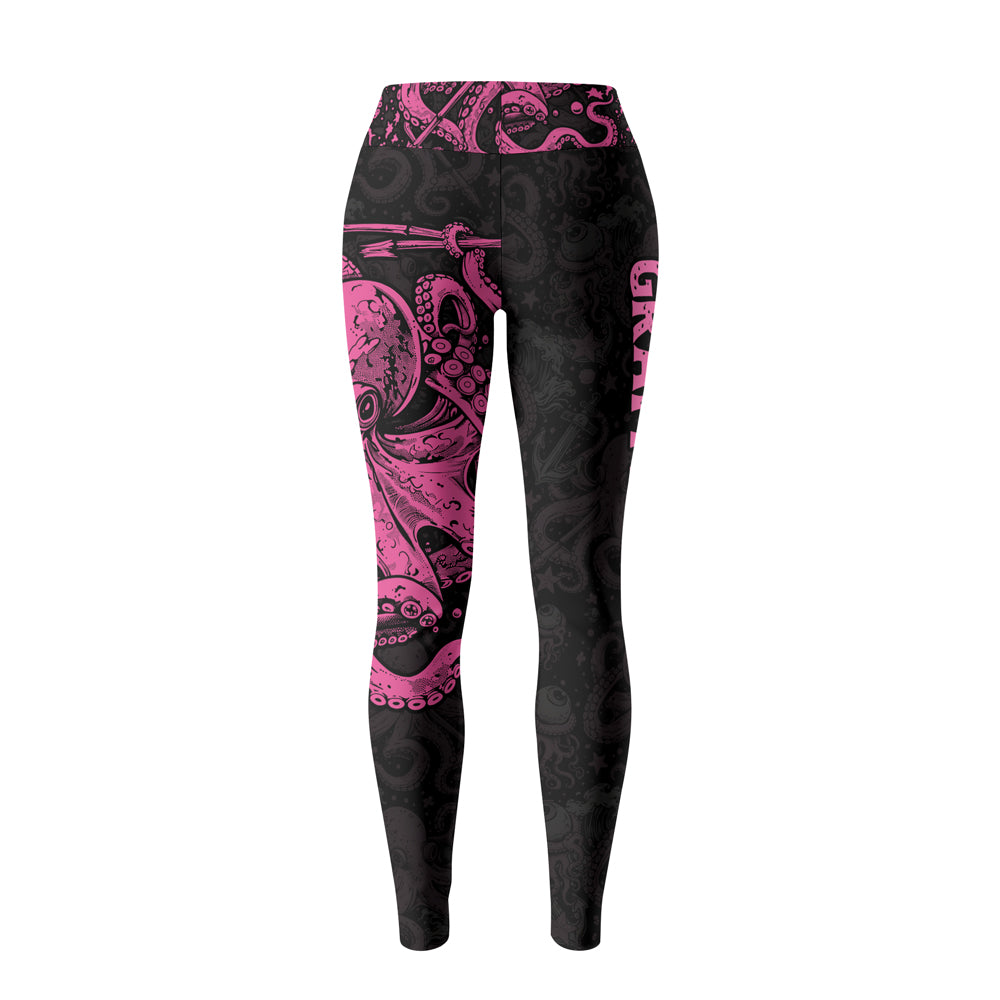 Rashninja Octopus Pink Women's Leggings