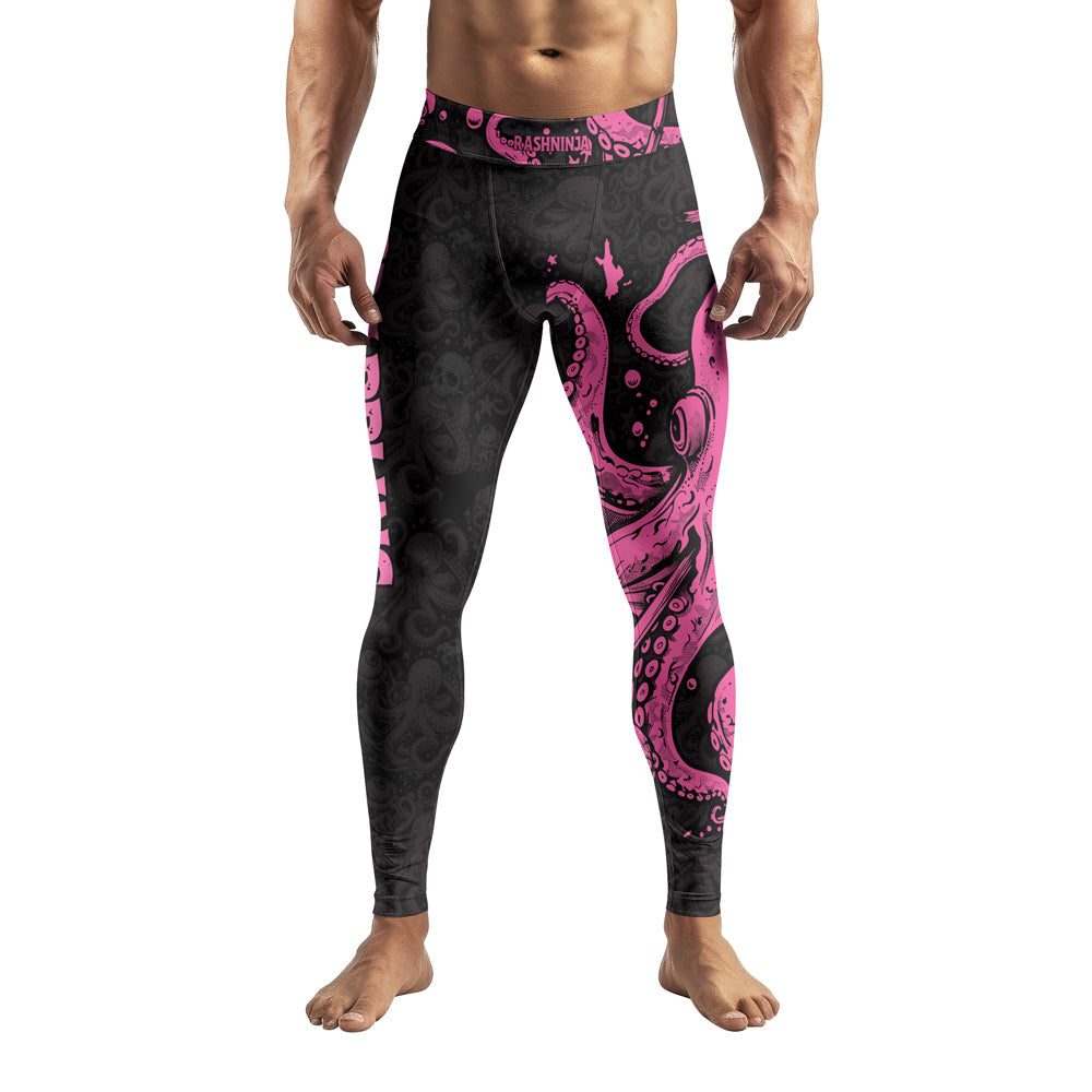 Rashninja Octopus Pink Men's Spats
