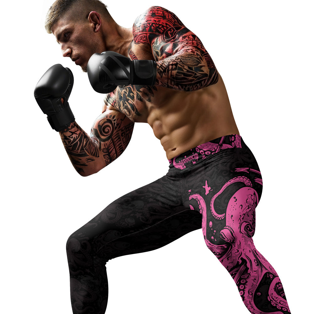 Rashninja Octopus Pink Men's Spats