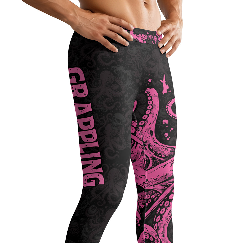Rashninja Octopus Pink Men's Spats