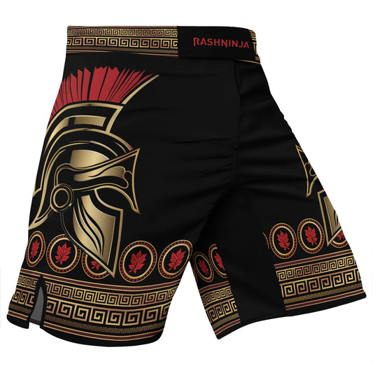 Rashninja Golden Spartan Warrior Men's Fight Shorts