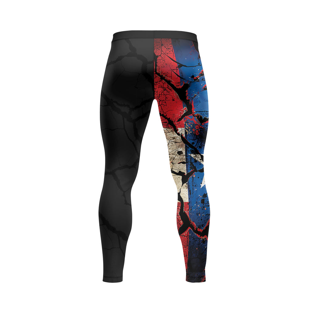 Rashninja Patriot  Puerto Rico Flag Men's Spats