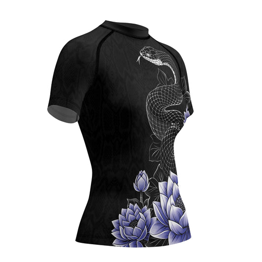 Rashninja Snake Lotus Women's Long Sleeve Rash Guard