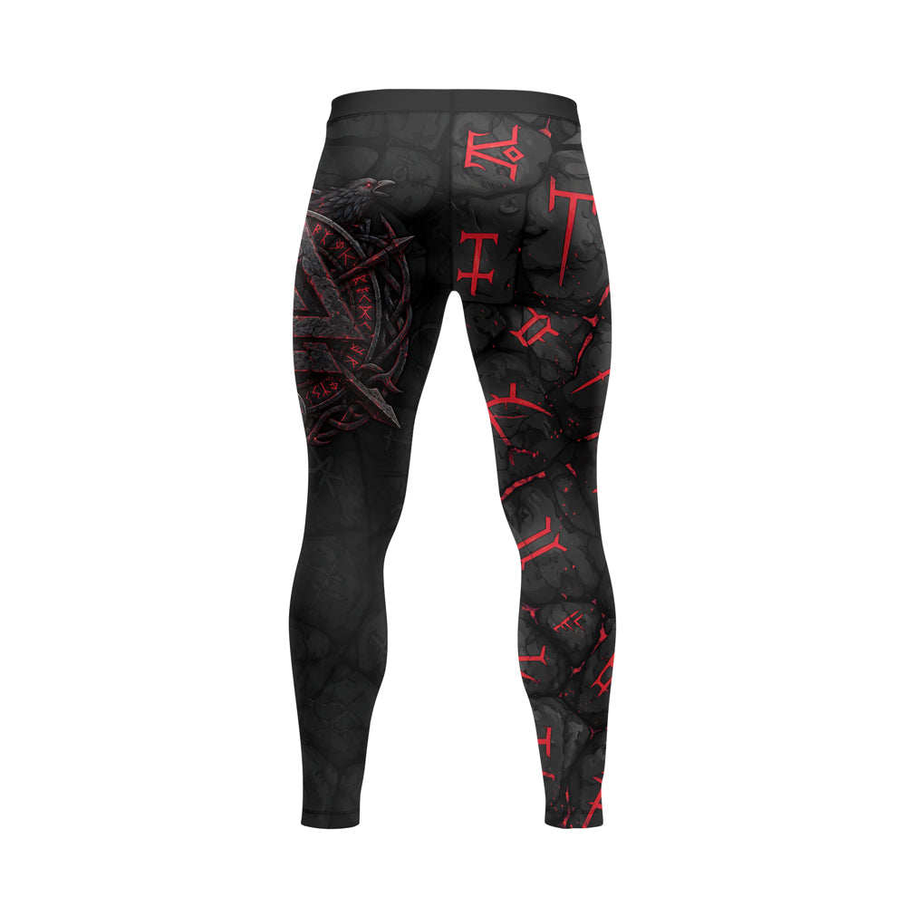 Rashninja Viking Raven Vegvisir Men's Spats