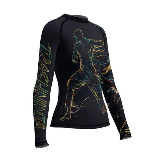 Rashninja Cyber Energy Fighter Women's Long Sleeve Rash Guard