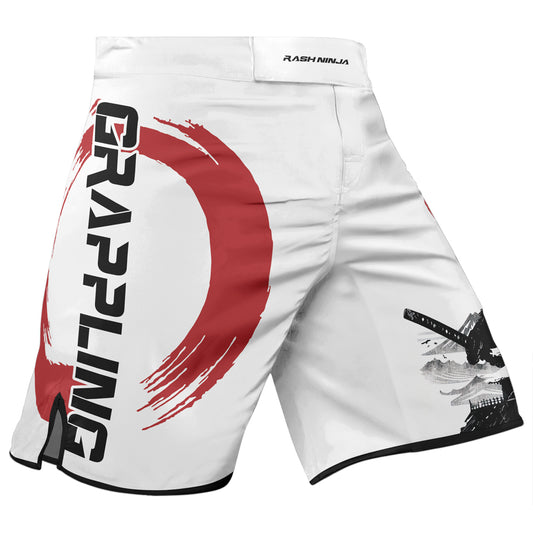 Rashninja Panda Samurai Frost Men's Fight Shorts