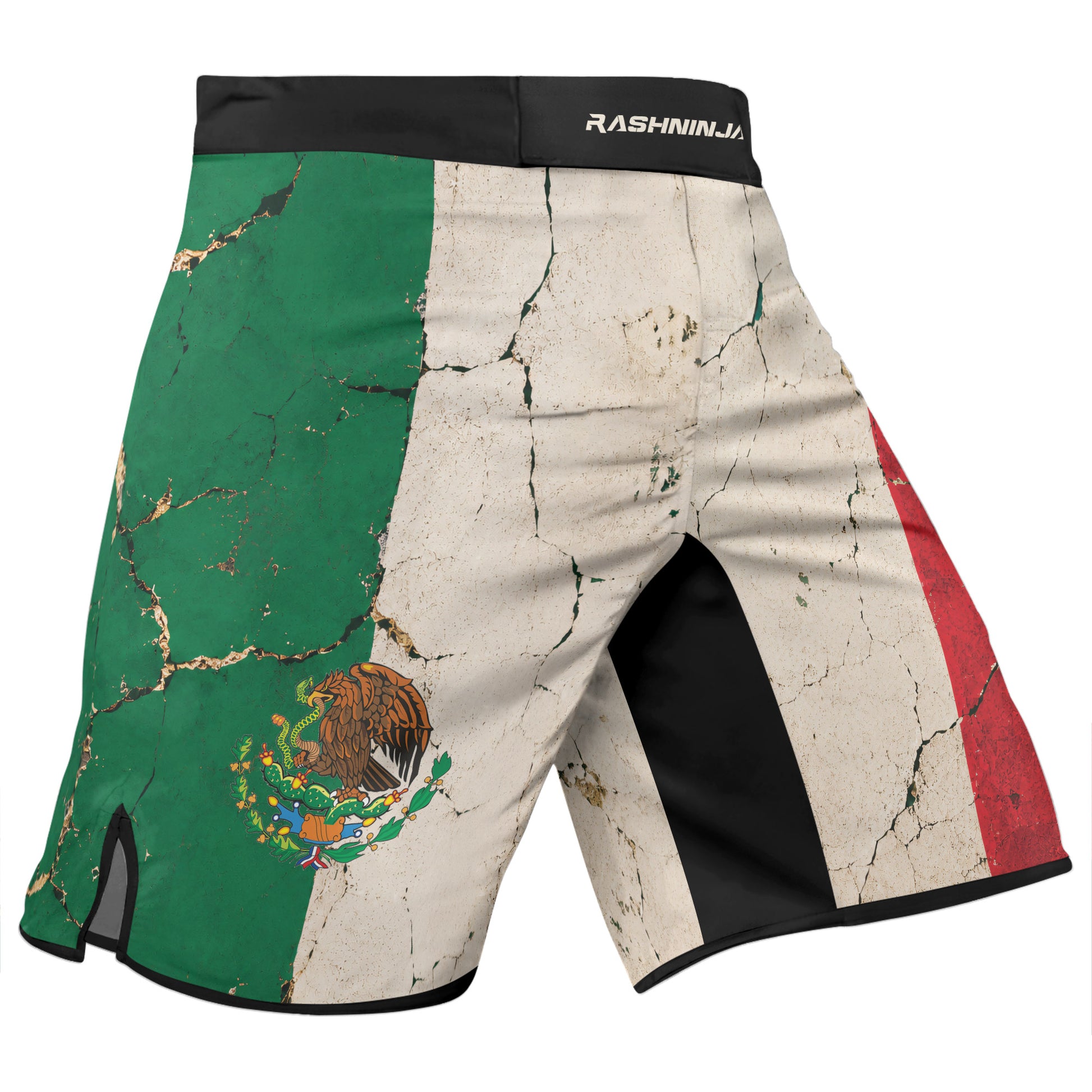 Rashninja Patriot Mexico Flag Men's Fight Shorts