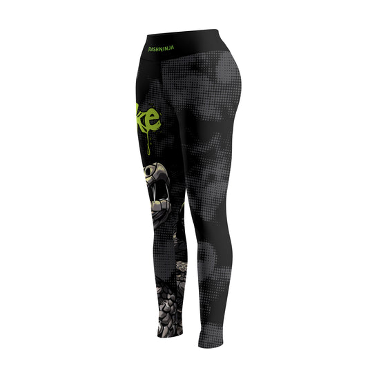 Rashninja Green Viper Snake Women's Leggings