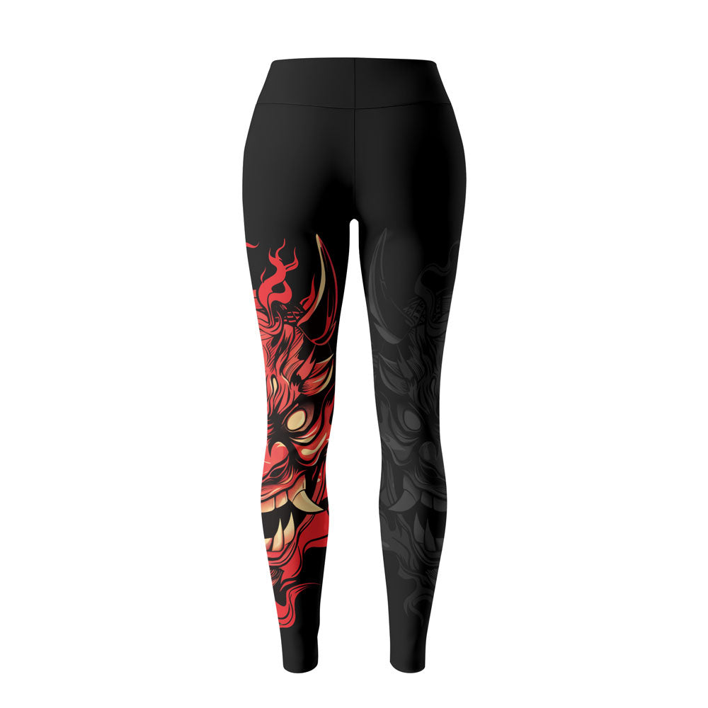 Rashninja Samurai Oni Flames Women's Leggings