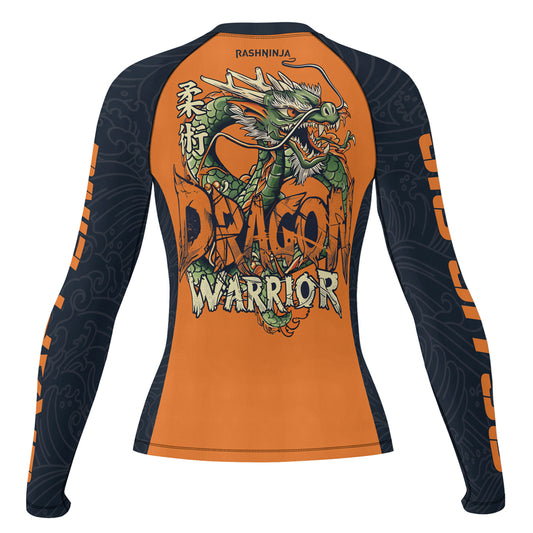 Rashninja Dragon Verdant Blaze Women's Long Sleeve Rash Guard