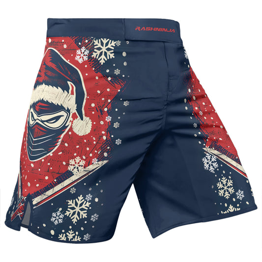 Rashninja Christmas Ninja Santa Men's Fight Shorts