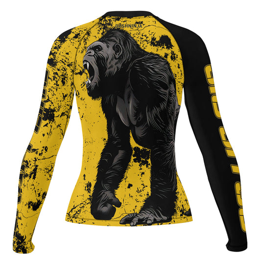 Rashninja Gorilla Golden Ruler Women's Long Sleeve Rash Guard