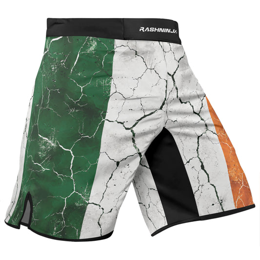 Rashninja Patriot Ireland Flag Men's Fight Shorts