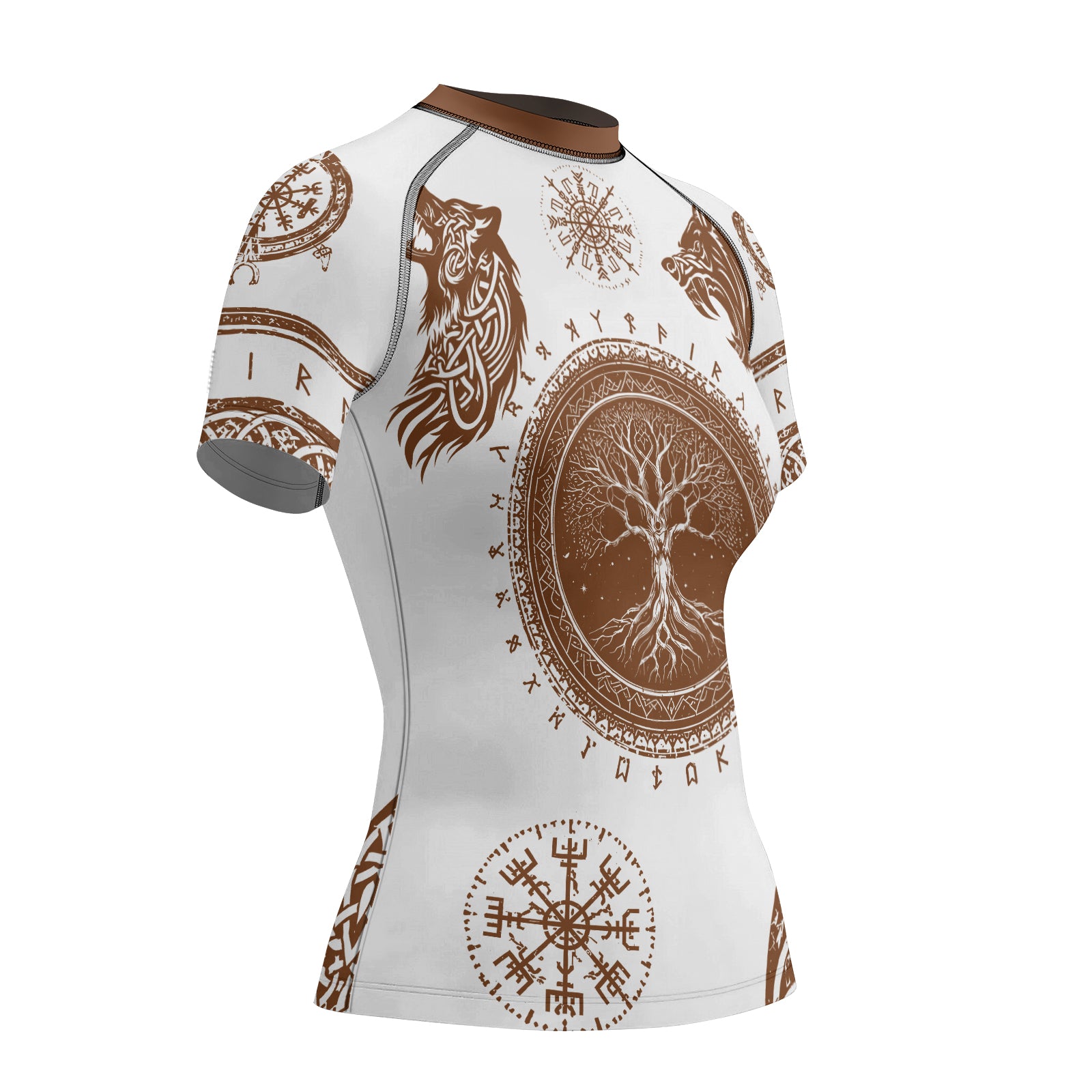Rashninja Yggdrasil Bear Viking Women's Short Sleeve Rash Guard