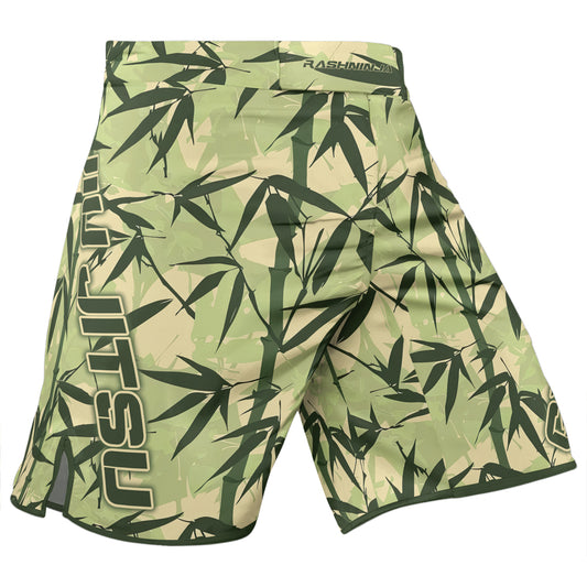 Rashninja Camouflage Bamboo Leaf Blend Men's Fight Shorts