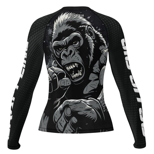 Rashninja Gorilla Wild Monarch Women's Long Sleeve Rash Guard