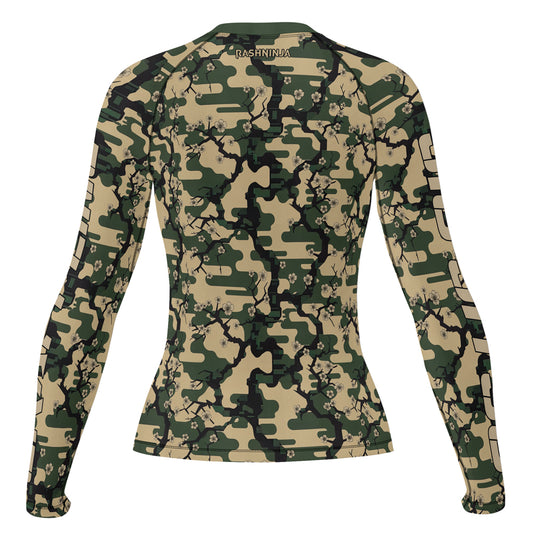 Rashninja Camouflage Jungle Phantom Women's Long Sleeve Rash Guard