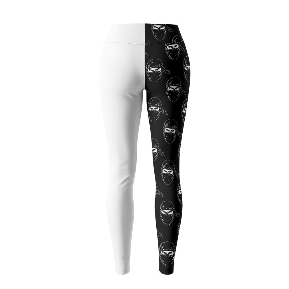 Rashninja Ninja Stealth Pattern White Women's Leggings
