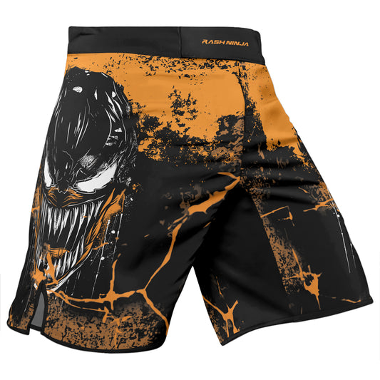 Rashninja Halloween Venom Strike Men's Fight Shorts