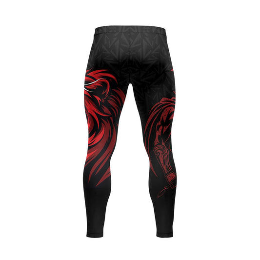 Rashninja Spartan Red Shield Men's Spats