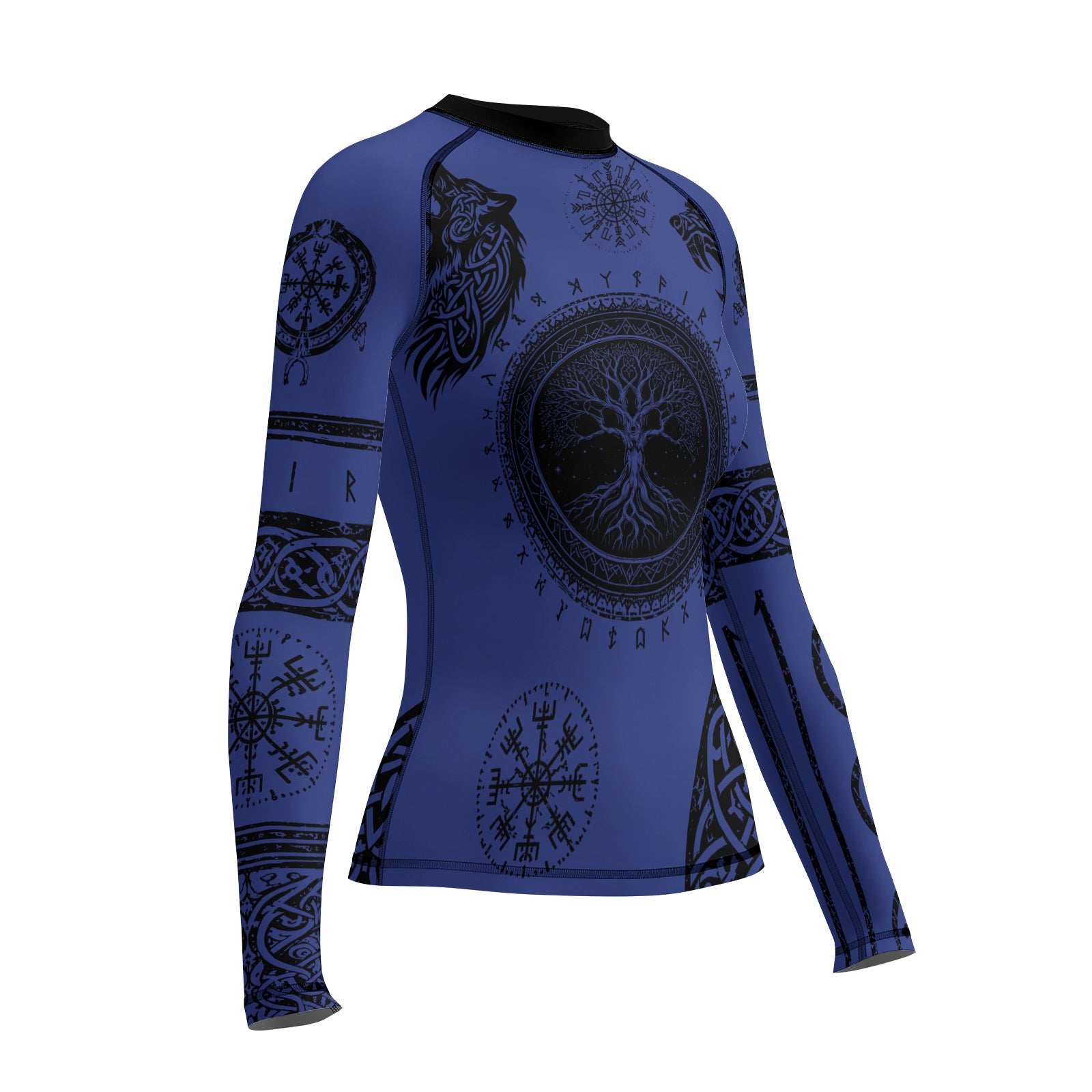 Rashninja Yggdrasil Bear Viking Women's Long Sleeve Rash Guard