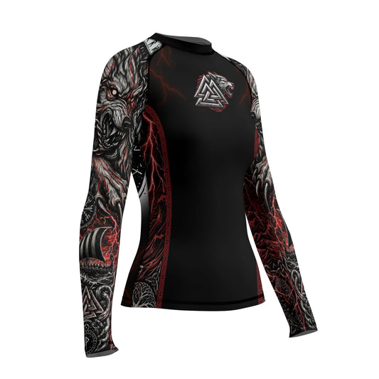 Rashninja Blood Fenrir Wolf Men's Fight Shorts