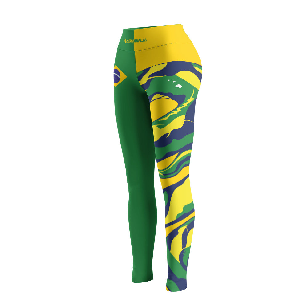 Rashninja Patriot Brazil Flag Women's Leggings