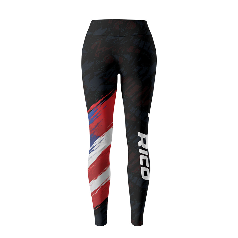 Rashninja Patriot Puerto Rico Flag Women's Leggings