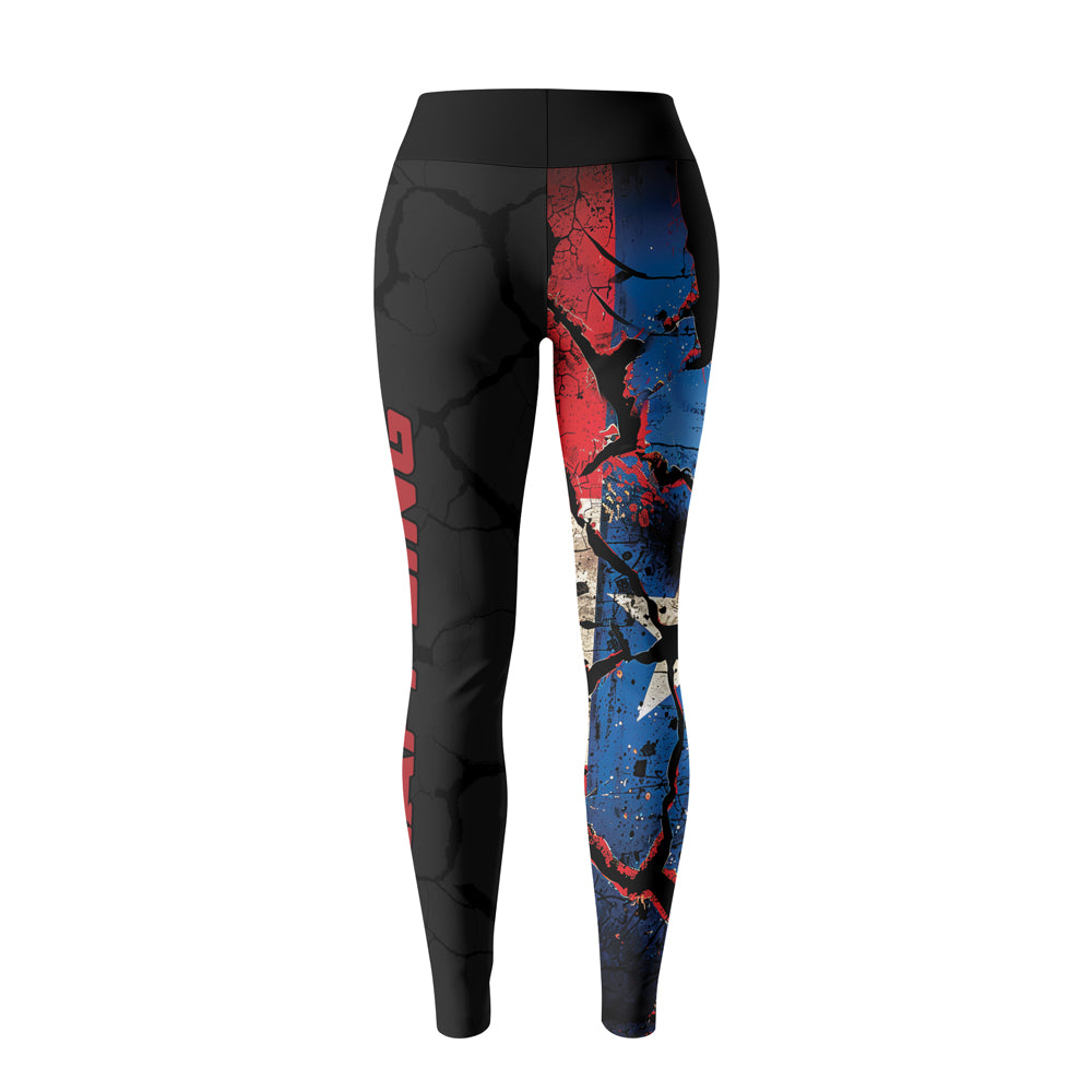 Rashninja Patriot Puerto Rico Flag Women's Leggings