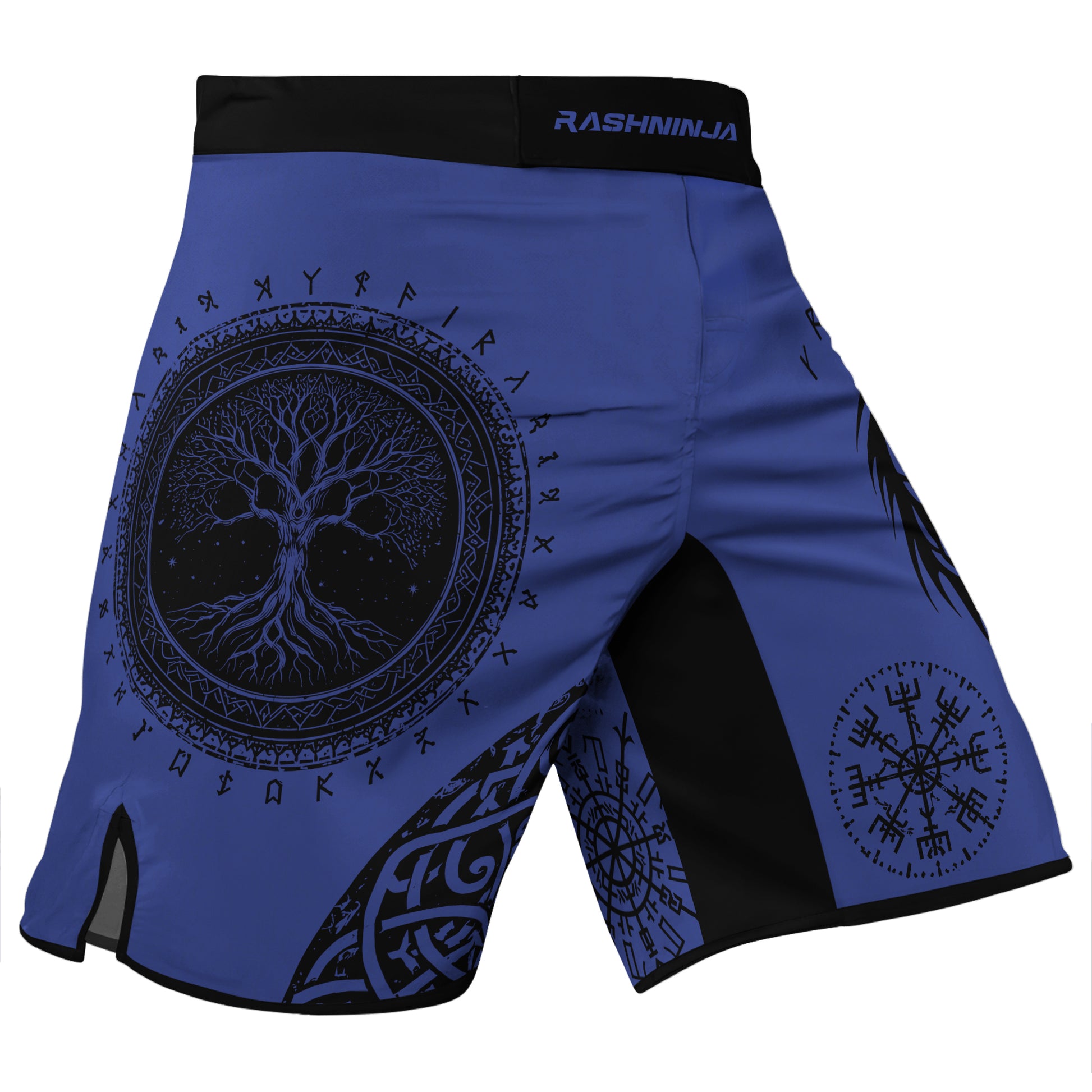 Rashninja Yggdrasil Bear Viking Men's Fight Shorts